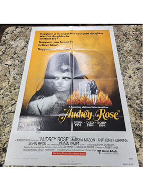 1977 Audrey Rose Original Movie Poster One Sheet 27x41 Horror Anthony Hopkins...